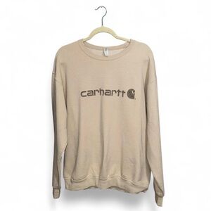 Carhartt WIP Women’s Cream Casual Loungewear Crewneck Sweatshirt Size Large